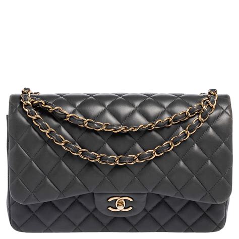 grey chanel bag outfit|classic double flap chanel bag.